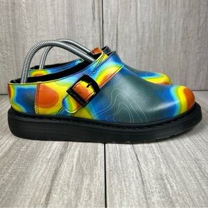 NEW Dr. Martens Docs Isham Mule Genix Nappa Thermal Heat Map Mens Size 9/Wmns 10
